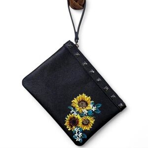Black Floral Clutch By White House Black Market